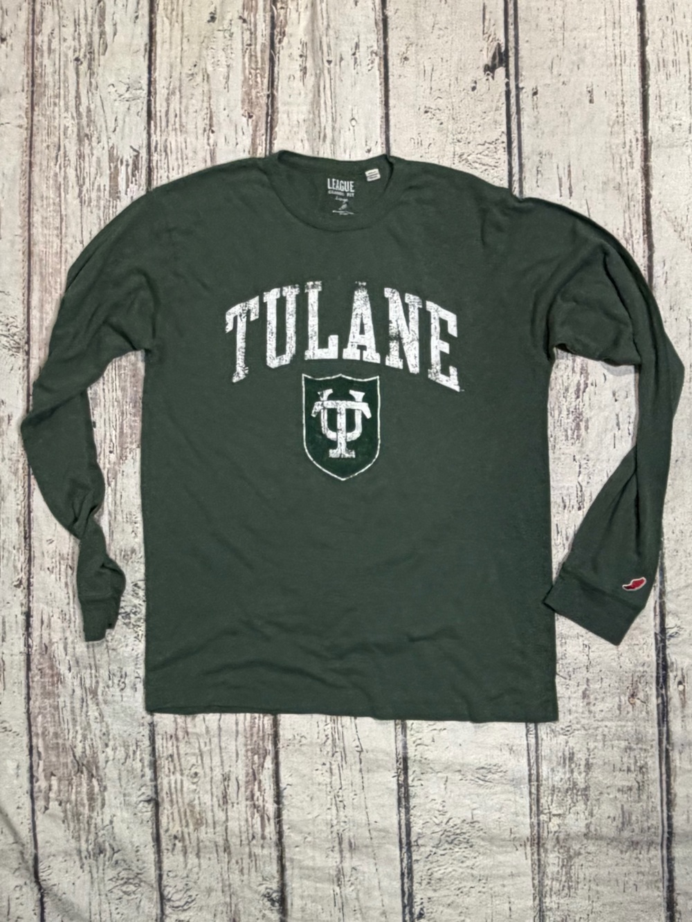 Tulane Green Wave Womens Long Sleeve League NCAA Tshirt